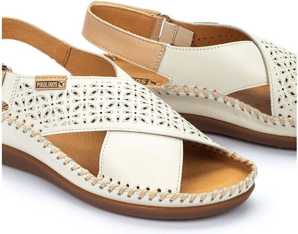 PIKOLINOS Sandales semi-compensées en cuir, CADAQUES