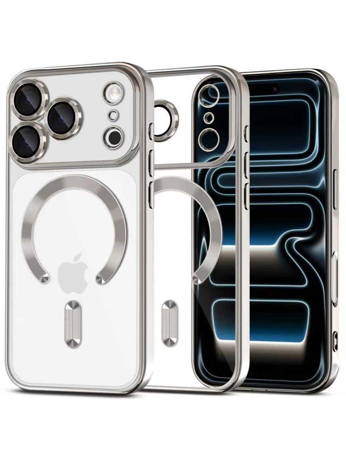 Tech-Protect MagFlex MagSafe Case for iPhone 17 Pro - Clear Silver