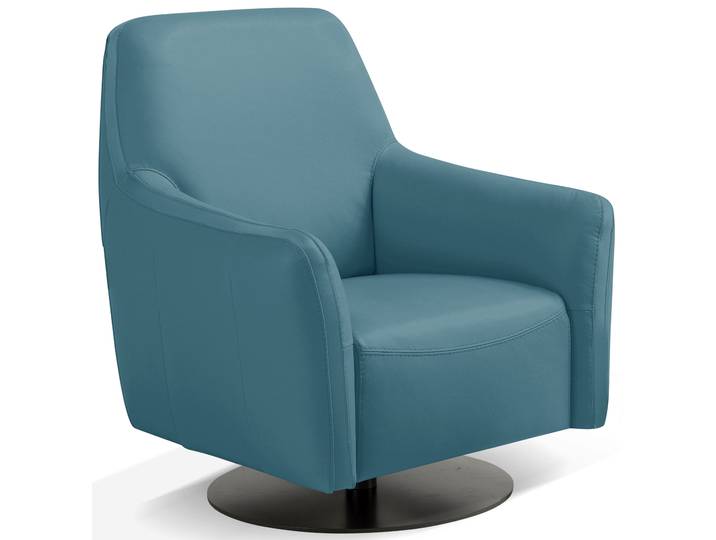 Sessel EGOITALIANO Felicity Drehsessel mit Wippfunktion, kompakt und bequem, Loungesessel , blau (türkis), B:77cm H:88cm T:85cm, Sessel, Sessel, Solitärsessel drehbar mit Wipp-Funktion