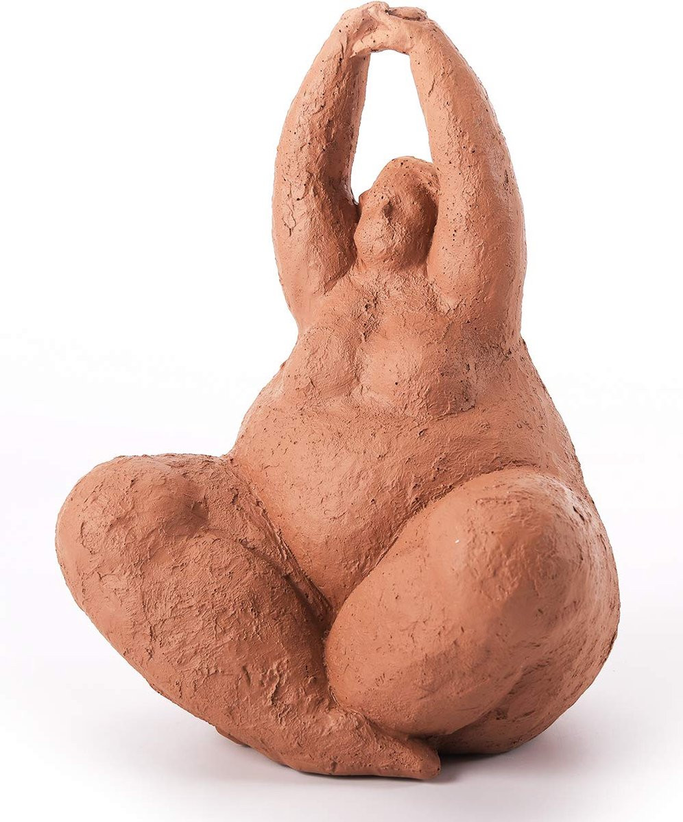 Modern Yoga Vrouw Beeldje Decoratie Hoogte: 26 cm