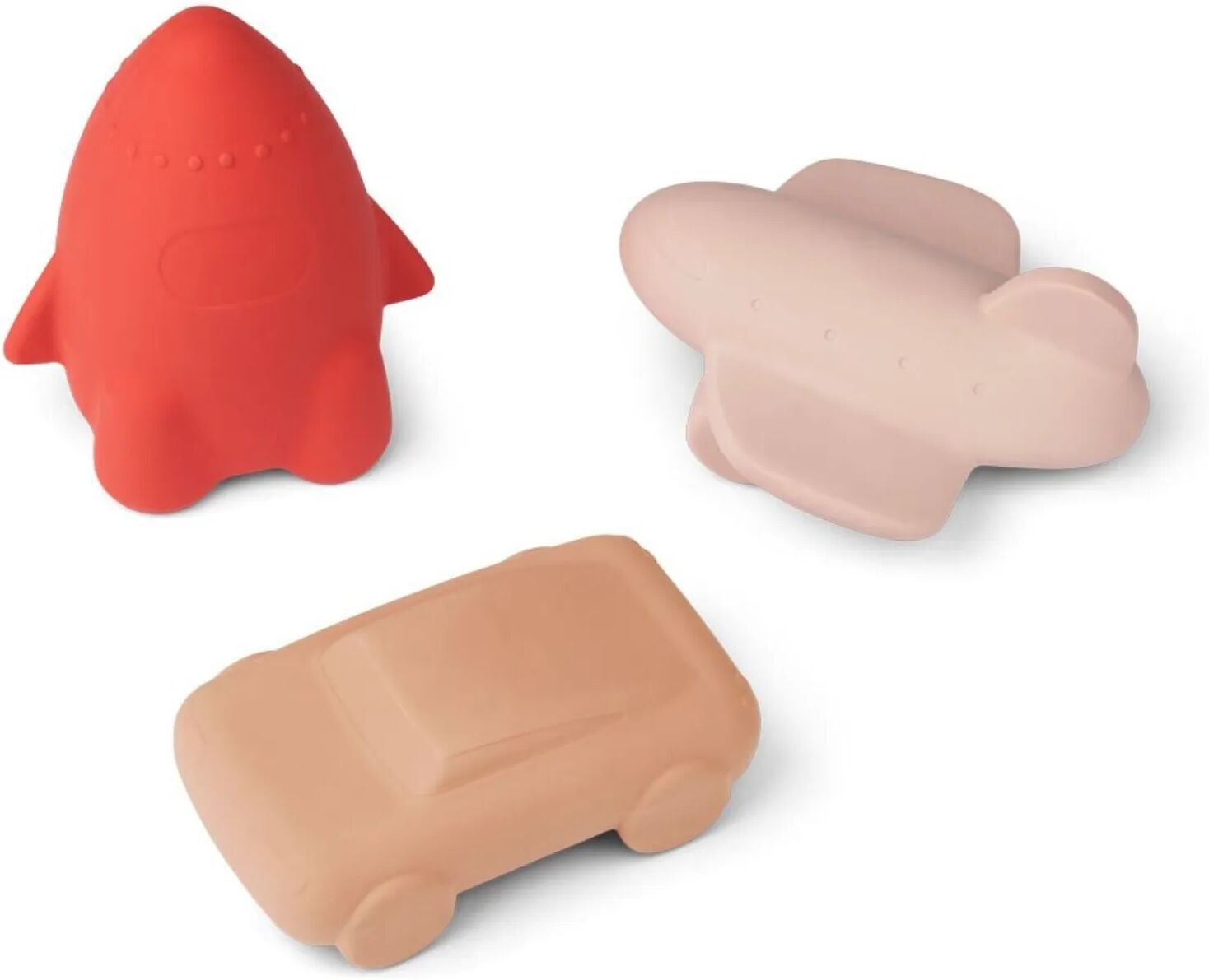 Liewood Jouets Jacob en caoutchouc naturel - Set de 3 Vieux Rose taille unique