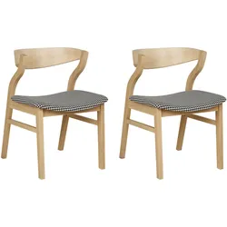 ESSZIMMERSTUHL 2er-Set Braun Maroa