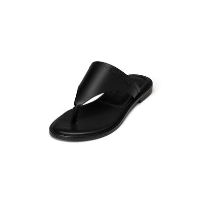 Sandale MARC O'POLO "aus edlem Ziegenleder", Damen, Gr. 38, Leder, schwarz, Obermaterial: 100% Leder, unifarben, Schuhe Sandale