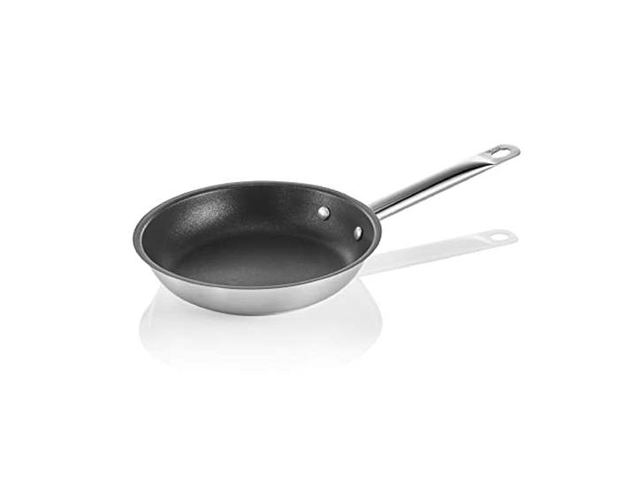 WAS Germany Pfanne Cookware 21 mit PTFE Antihaftbeschichtung, Ø 20 cm, Chromnickelstahl 18/10