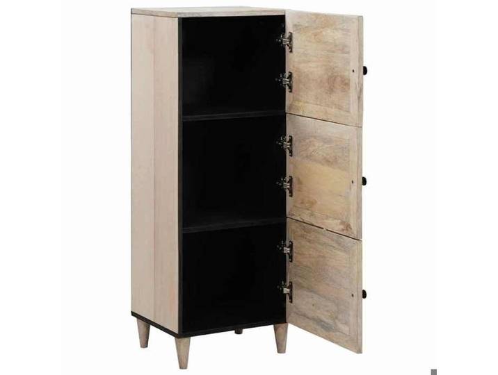 BONNIE®Haut Armoire Blanc 40x33x110 cm Bois de manguier massif FR280540