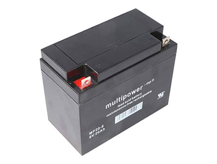 Multipower MP20-6 accu PB-lood, 6 volt/20 Ah