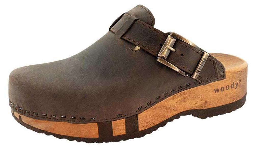 woody Herren Leon Clog, Caffe, Größe 43