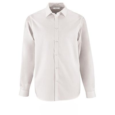 Herren Fischgrat-Hemd Brody | SOLO INVEST FRANCE SAS | Farbe: Weiß | 3XL