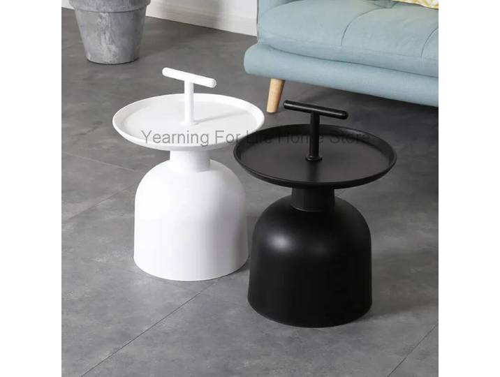 Table basse ronde moderne minimaliste, salon, petit appartement, table basse mini, portable, créative, multifonctionnelle