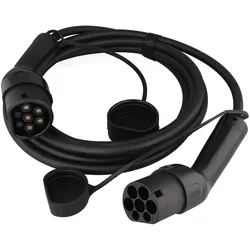 22KW Ladekabel für e-Auto - Elektroauto, 5 Meter Anschlussart Typ 2 auf Typ 2 EU Norm 62196 EV charging cable IP65
