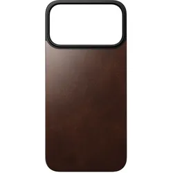 Nomad Magnetic Leather Back - magnetische Hülle für iPhone, Horween-Leder (Apple iPhone 17 Pro Max), Smartphone Hülle, Braun
