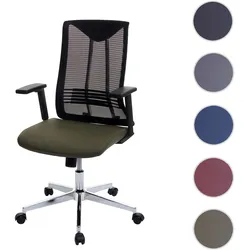Bürostuhl HWC-J53, Drehstuhl Schreibtischstuhl, ergonomisch Kunstleder ~ olivgrün
