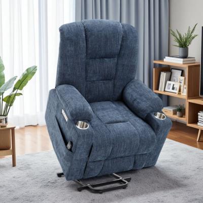 VIVIADORE Power Lift Recliner Chair, Electric Lift Assist Armchair with 155° Recline, ASTM Actuator, Dual USB Charging Ports, Cup Holders