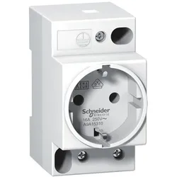 Schneider A9A15310 - Steckdose für Hutschiene, 16A, 250V Schuko