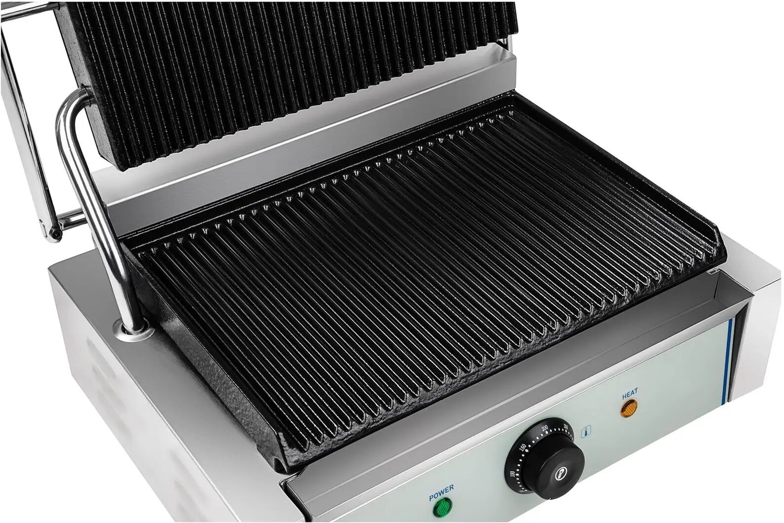 Royal Catering Kontaktgrill - geriffelt - 2.200 W RCKG-2200-G