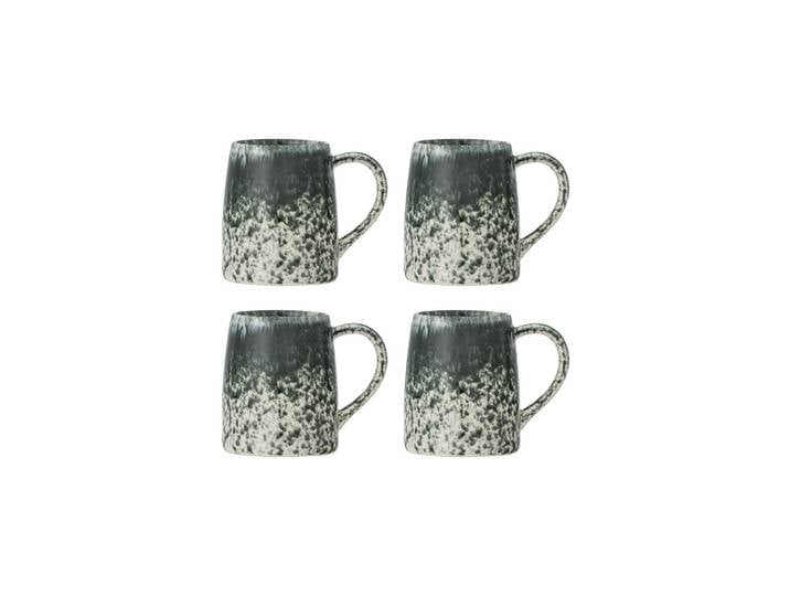 Lot de 4 mugs en grès multicolore Winnie