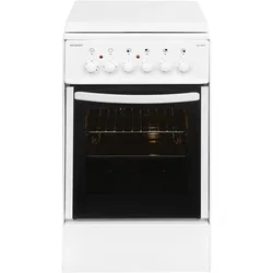 Exquisit EH 10.3 F2, Backofen + Herd Freistehend, Weiss