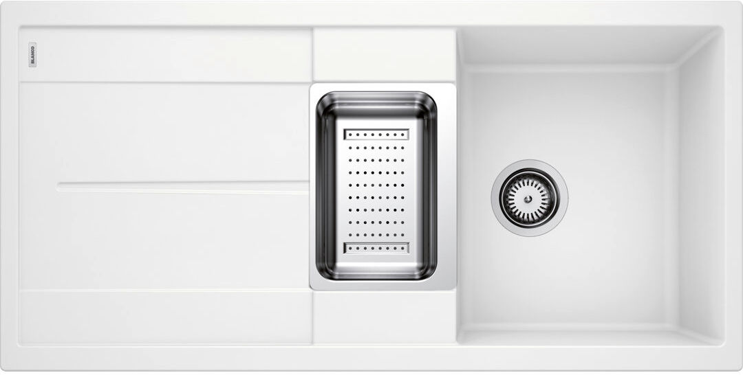 Blanco Metra 1.5 Bowl Inset Kitchen Sink White 1,000mm L