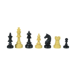 Weible Schul-Schachfiguren - Kunststoff - Königshöhe 74 mm 245499