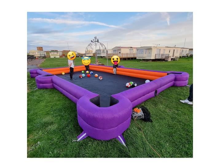 Table de snookball gonflable géante, la plus amusante, pour événements, jeux de carnaval, billard humain en plein air