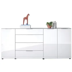Kommode Santorin Glas Weiß