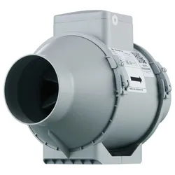 Vents Rohrventilator Lüfter TT Pro 100 U bis 245 m3/h Grau / Silber / Titan 25