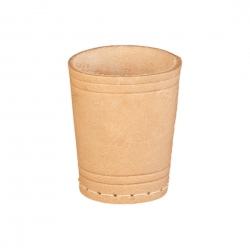 Weible Lederwürfelbecher - ca. 8 cm x 6 cm 246190