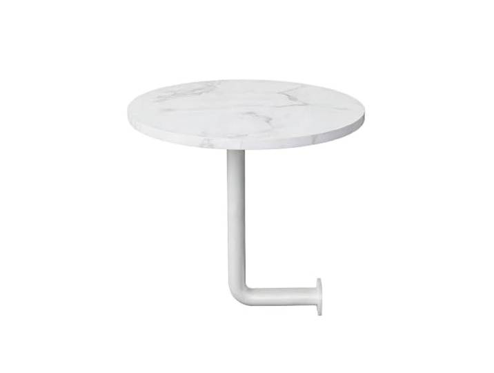 Wandtisch Rund E0 Platte Metallhalterung 2 Größen 35x40 40x40cm Runde Wandtisch für Café Bar und Restaurant(H,35cm/13.7in)