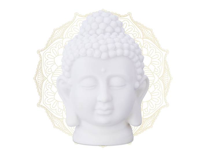 Buddha Kopf Weiss