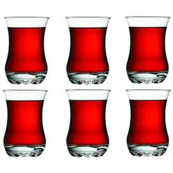 Pasabahce Sylvana 42411 - 6 Stück Türkische Teegläser-Set orientalischen Tee modern Gläserset