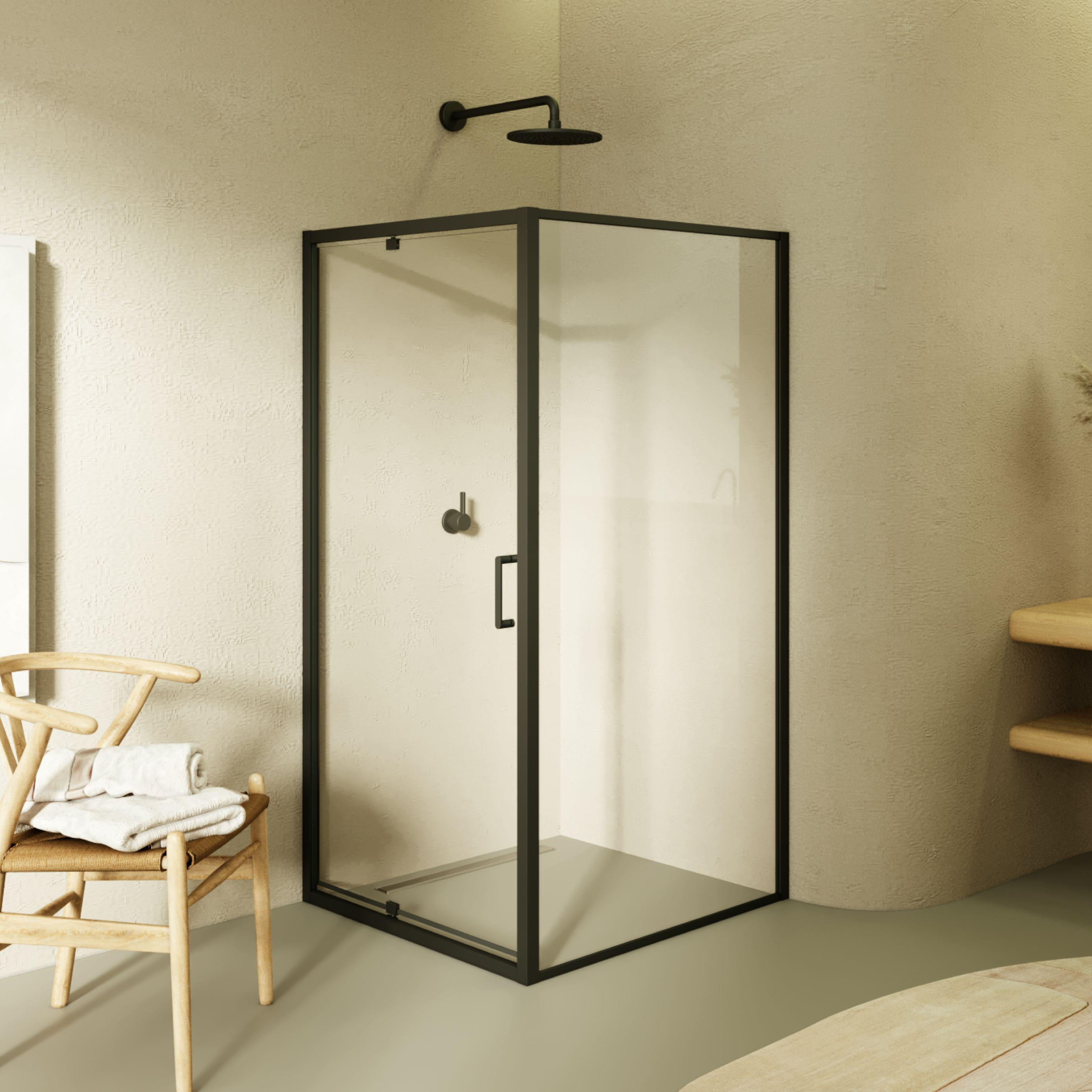 i-flair Eck Duschkabine 70x90x190 cm aus durchsichtigem 6 mm Sicherheitsglas - DK553