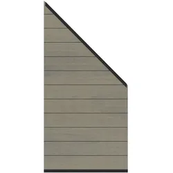 TraumGarten SYSTEM Platinum Zaun Anschluss Set Taupe Grau