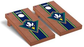 Skip's Garage North Carolina at Wilmington Seahawks Rosewood Cornhole Board Set
