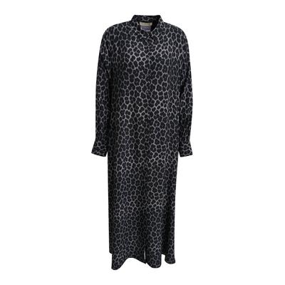 Hemdblusenkleid SMITH & SOUL, Damen, Gr. XL, N-Gr, Langarm, Web, schwarz-weiß (anthrazit print), Web, Obermaterial: 100% Viskose, gemustert, Midi, 2-Knopf-Manschette, Kleider, mit Allover-Print