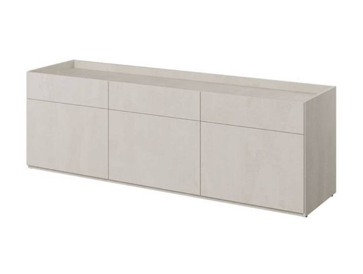 Feldmann-Wohnen Lowboard Teen Flex (Teen Flex, 1 St., Lowboard), 150x42x52cm betonfarben 3-türig
