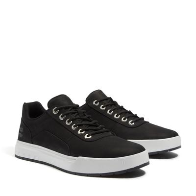 Sneaker TIMBERLAND "MAPLE GROVE - LOW LACE SNEAKER", Herren, Gr. 43, schwarz nubuck, Leder, Schuhe Sneaker