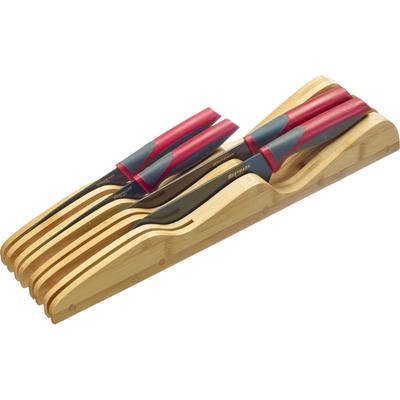 Besteckeinsatz WESTMARK, braun (holzfarben), Bambus, Schubladeneinsätze, Besteckeinsatz, Bambus, Messerablage für Schubladen
