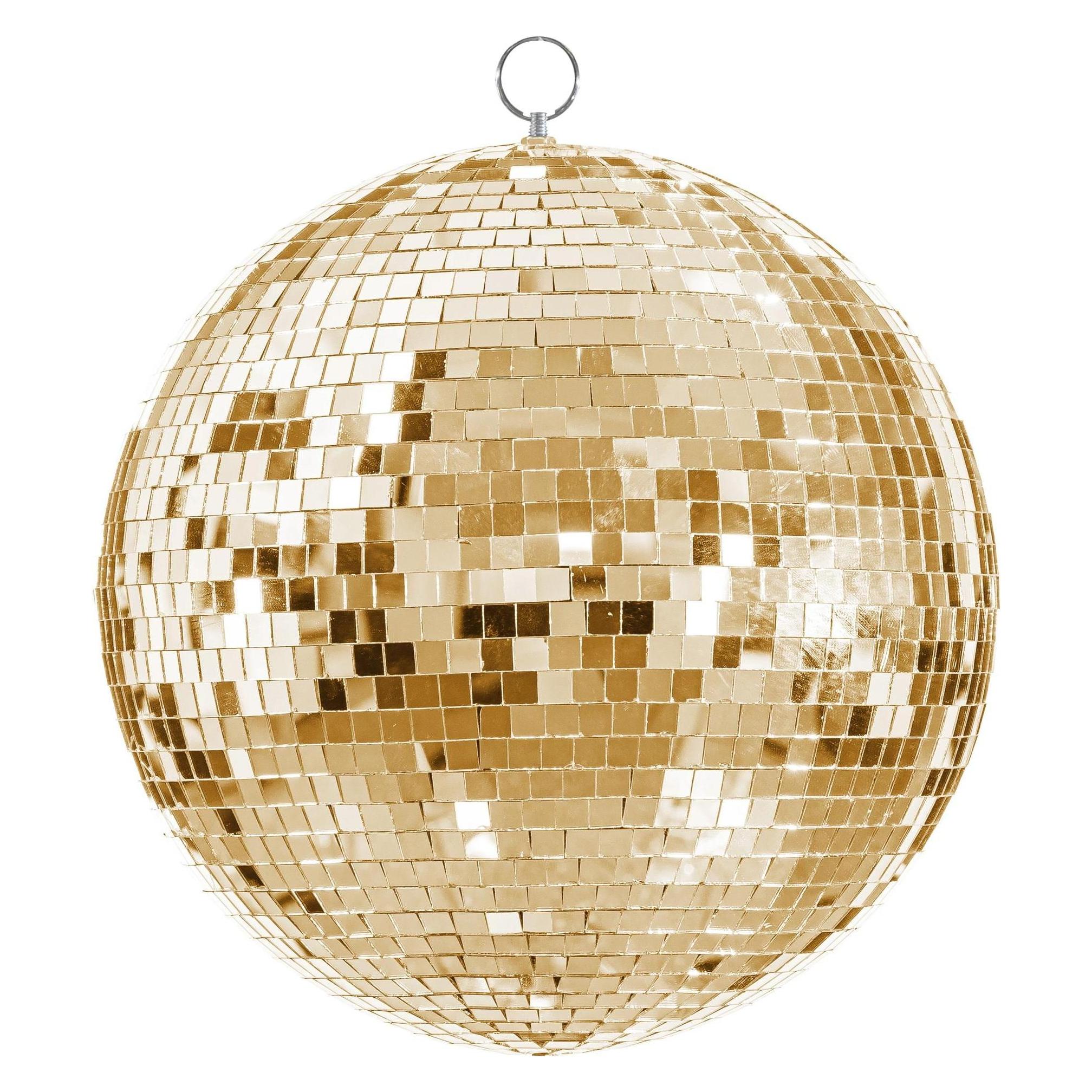 Partydeco Partyaccessoire Discokugel Gold, 30 cm (1 Stk.) (KDS2-30)