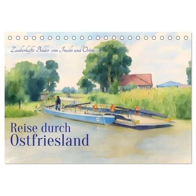 Reise durch Ostfriesland (Tischkalender 2027 DIN A5 quer), CALVENDO Monatskalender