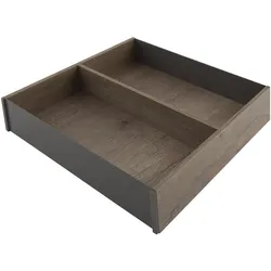 Blum Ambia-Line Küchen Rahmen Besteckeinsatz 273x242x50mm, Nebraska Eiche Stahl, Besteckkasten, Grau