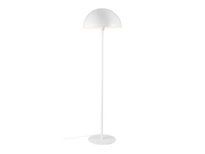 Lampadaire blanc simple et minimaliste en forme de dôme
