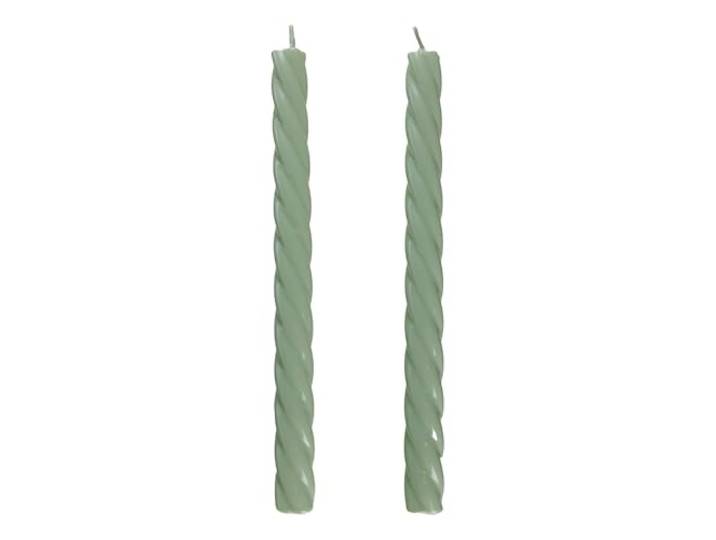 BUTLERS 2er Set Stabkerzen Paraffin - TWISTED - Brenndauer 6h