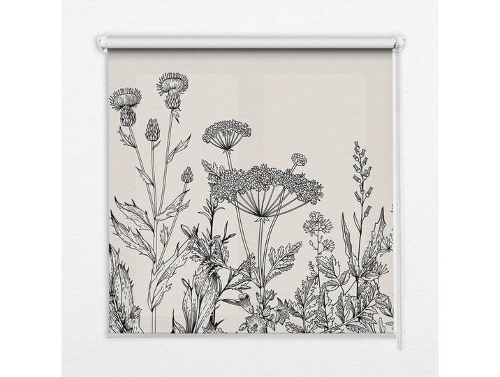 Tulup Verdunkelungsrollo 100x180 cm Graue Blumen, 100x180 cm, Heimtextilien, Vorhänge, Rollos, Rollos blickdicht