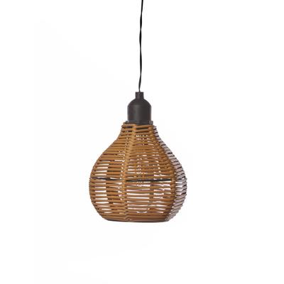 LUXFORM Hängeleuchte "Luxform Hanging Lamp Rattan", braun, H: 39cm, 1 Stk., Leuchten, LED-Hängeleuchte, batteriebetrieben, warmweiß, Hängeleuchte