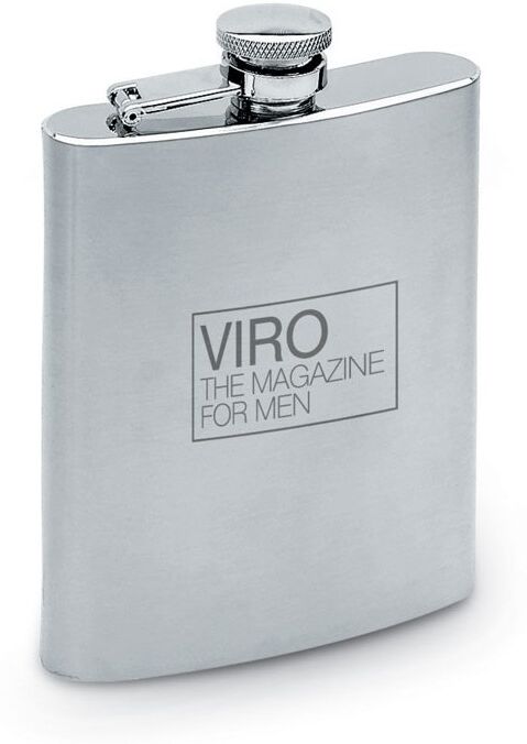 Flasque personnalisée en inox mat 200 ml Slimmy Argent Mat