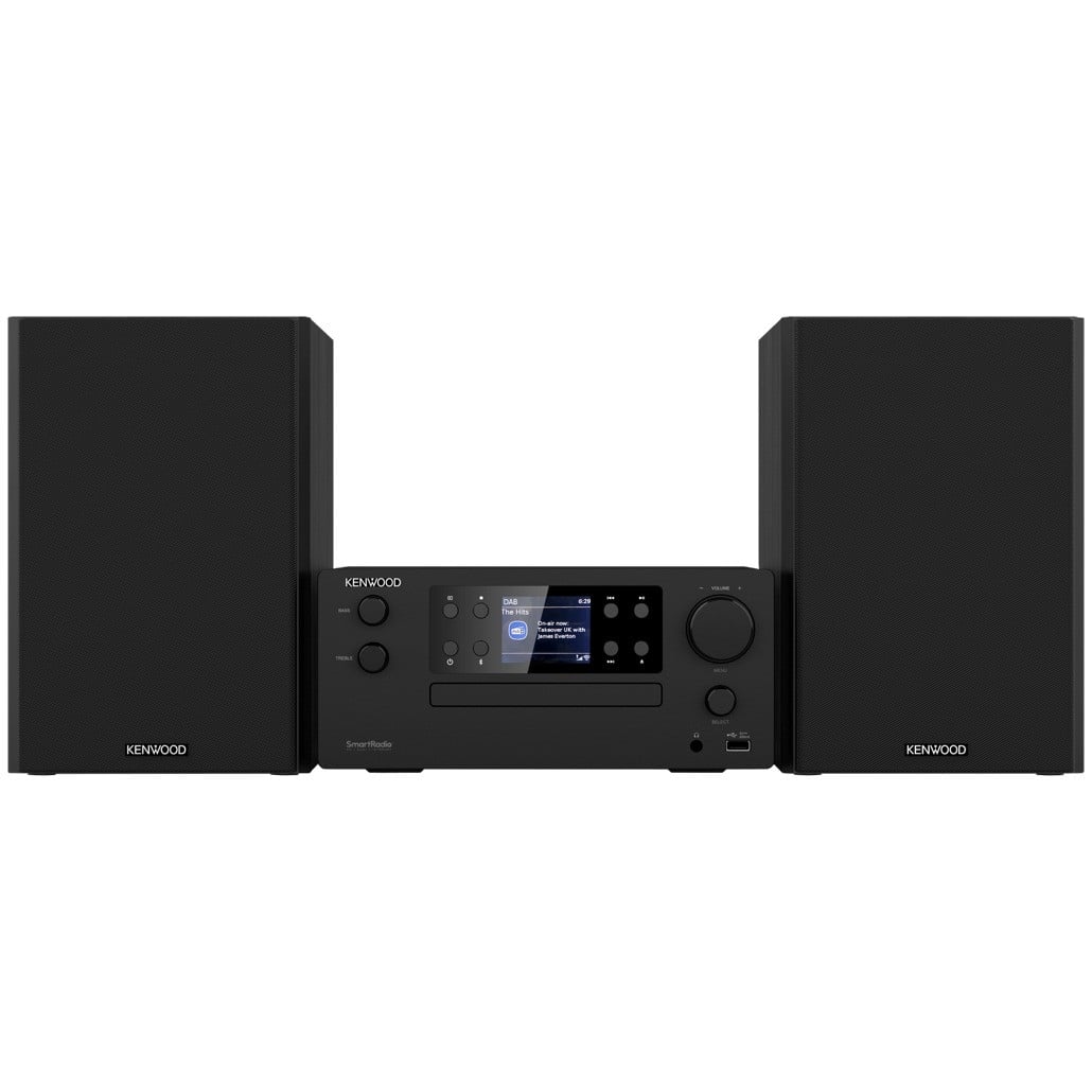 Kenwood M-9500S-B Smart Micro Hi-Fi systeem met internetradio, DAB+, Bluetooth en Optical-in, Zwart