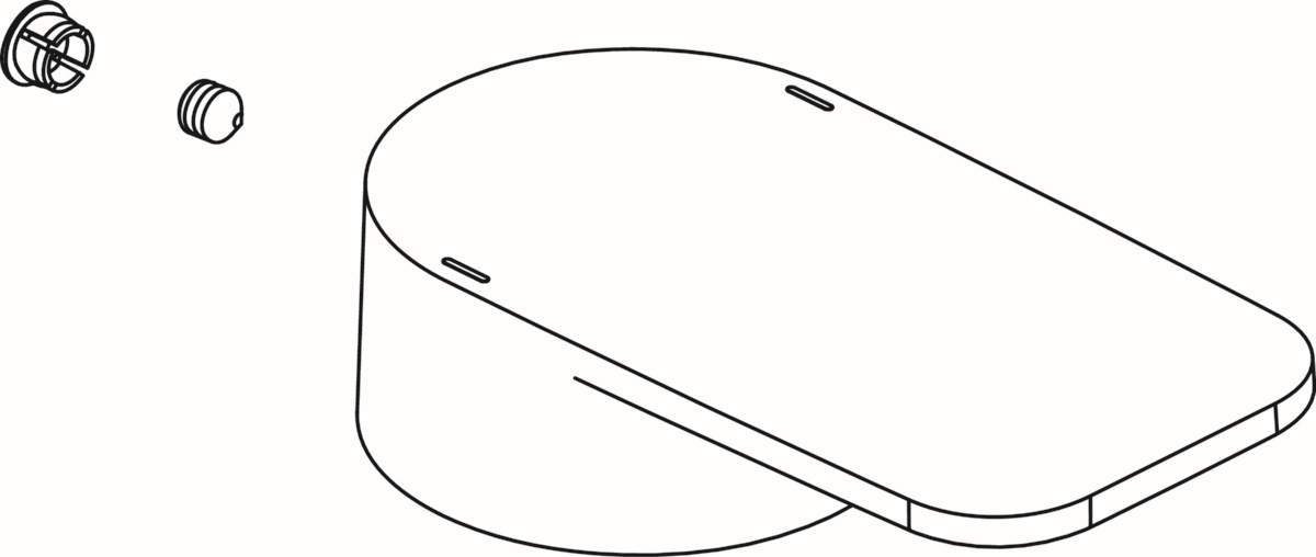 Ideal Standard II, avec logo, chromé A860917AA