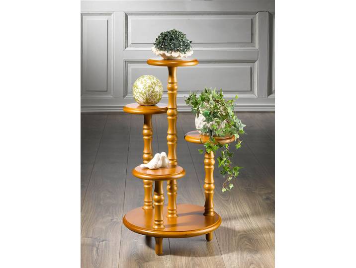 Wunderschöne Blumen-Etagere, Eiche