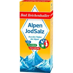 Bad Reichenhaller Alpenjodsalz mit Fluorid + Folsäure 500,0 g