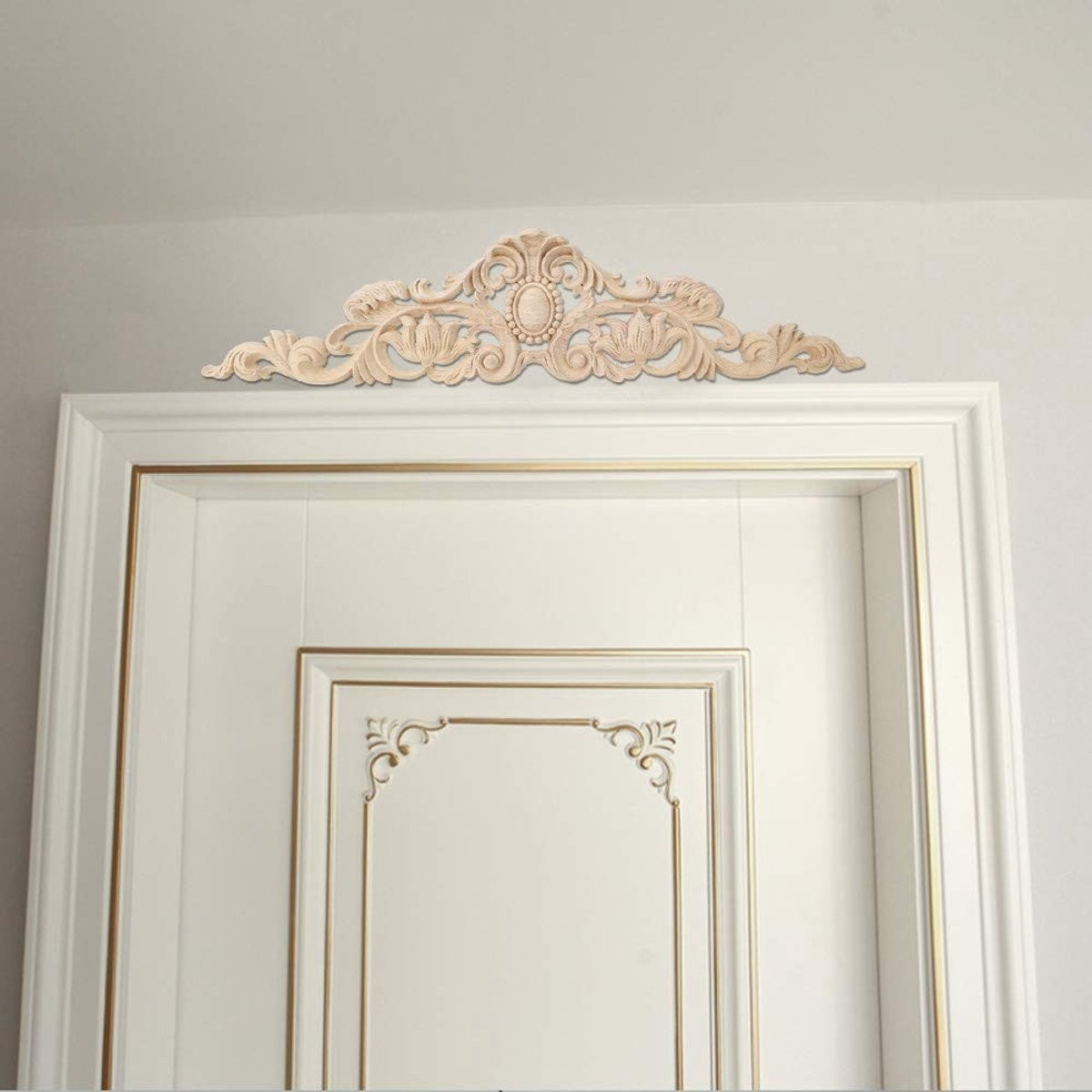 Dailygoods Houtsnijwerk Applique - Europese Stijl Houten Meubeldecoratie